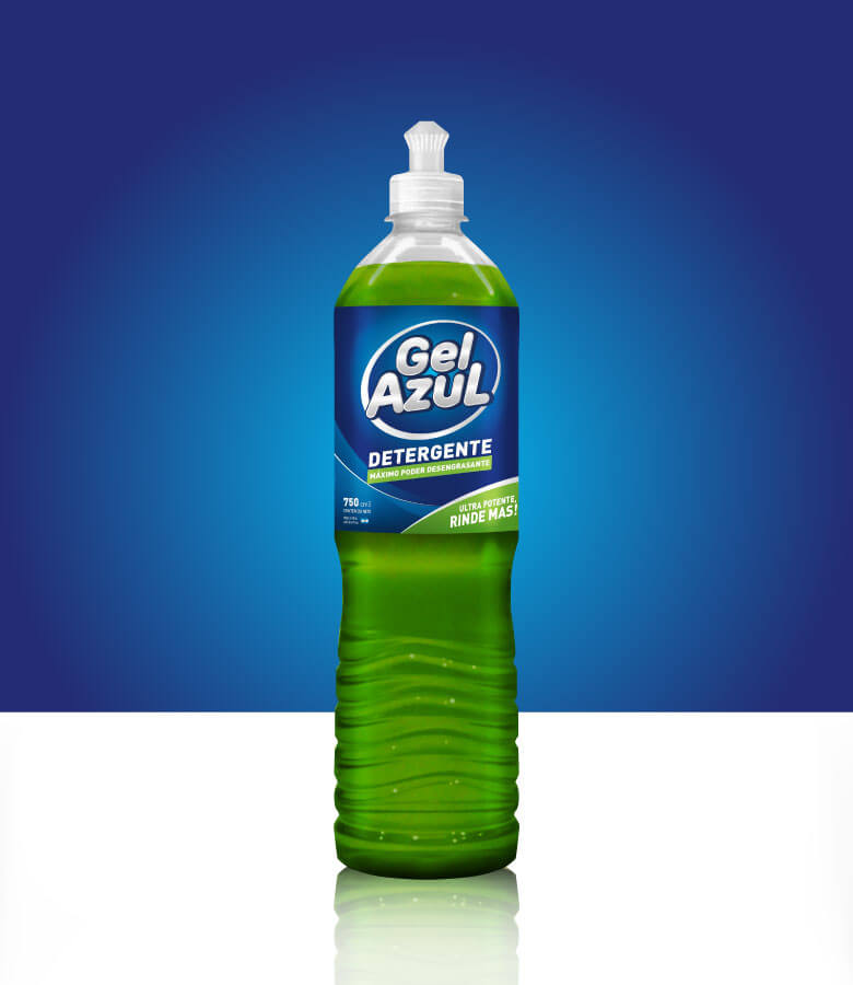 Detergente Lavavajillas Gel Azul